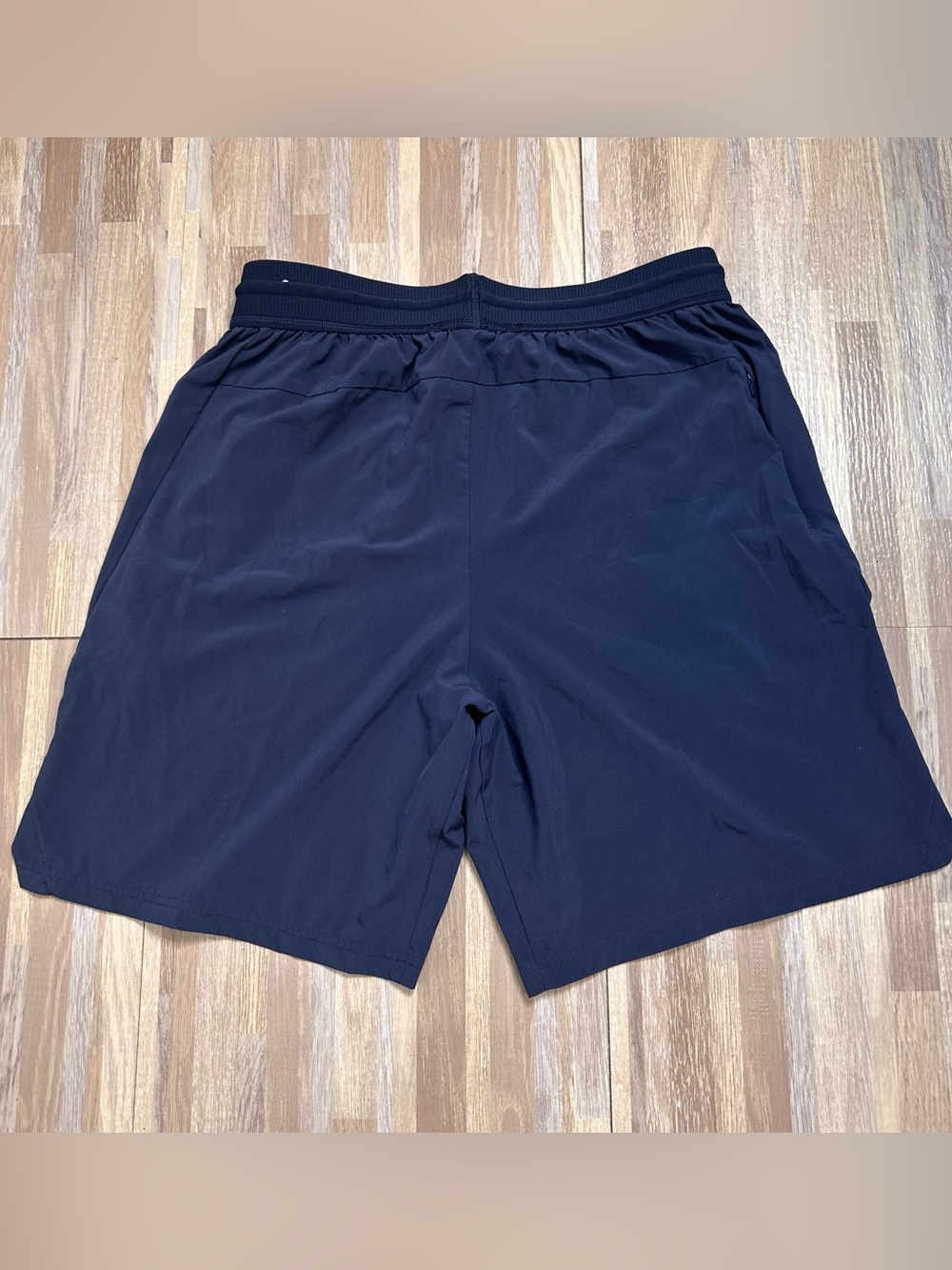 Nike Men’s Dark Navy Blue Athletic Shorts with White Swoosh Size Medium - Picture 12 of 14